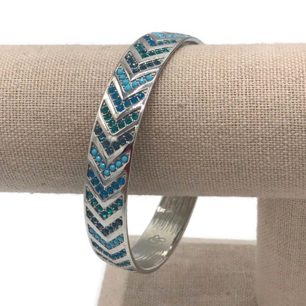 Jessica Simpson Rhinestone Beaded Bangle Bracelet